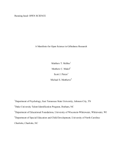 preprint - Open Science Framework