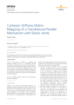 Cartesian Stiffness Matrix Mapping of a Translational Parallel
