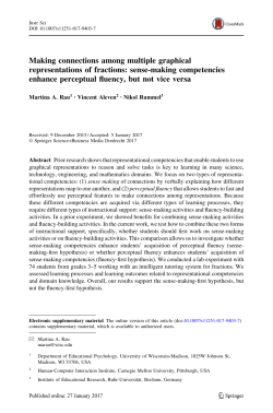 Making connections among multiple graphical representations of