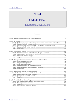 Code du Travail - Droit