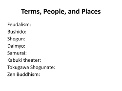 Terms, People, and Places