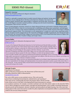 ERME PhD Alumni - Boston College Home Page