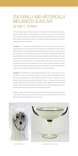 culturally and historically influenced glass art