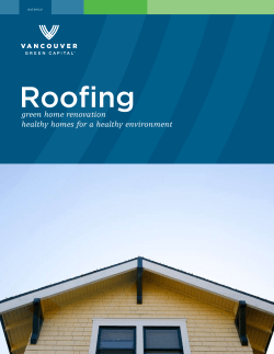 Roofing - City of Vancouver