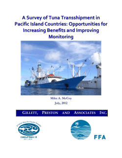 A Survey of Tuna Transshipment in Pacific Island Countries