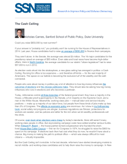 The Cash Ceiling - Scholars Strategy Network