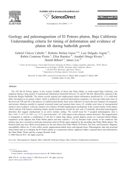 Geology and paleomagnetism of El Potrero pluton, Baja California