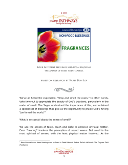 Fragrances - Jewish Pathways