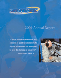 2009 STARBASE Annual Report