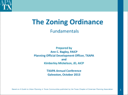 The Zoning Ordinance
