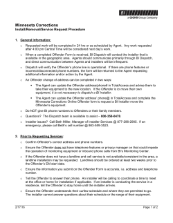 GEORGIA DJJ PROCEDURES for BI REQUESTS