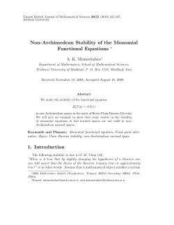 Non-Archimedean Stability of the Monomial Functional Equations 1