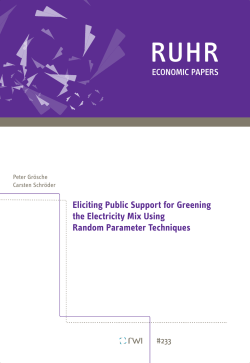 Eliciting Public Support for Greening the Electricity Mix