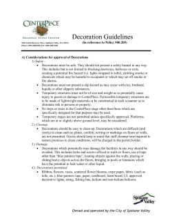 Decoration Guidelines - Center Place