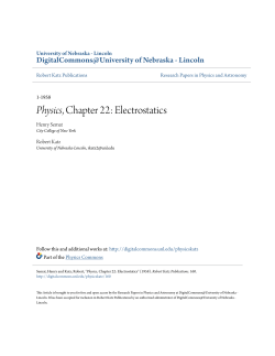 Physics, Chapter 22: Electrostatics