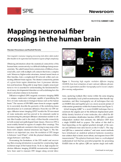 Mapping neuronal fiber crossings in the human brain