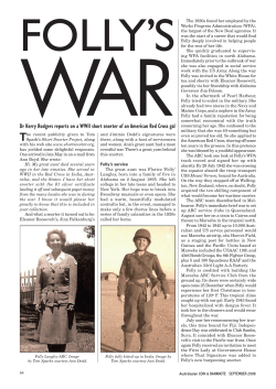 "Folly`s War," Australasian