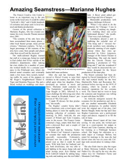 Amazing Seamstress&mdash;Marianne Hughes