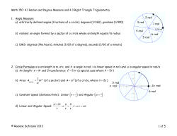 3-§4.1 4.2 Acute Angle Trig