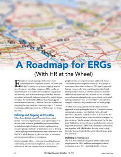 A Roadmap for ERGs - CUPA-HR