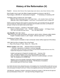 Church History (8) - Creekside Community Church