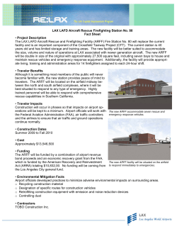LAX LAFD Aircraft Rescue Firefighting Station No. 80 Fact Sheet