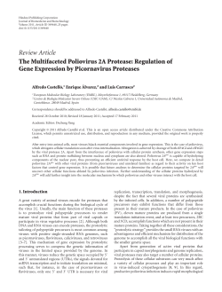 The Multifaceted Poliovirus 2A Protease: Regulation of Gene