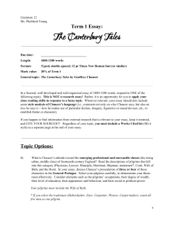 The Canterbury Tales