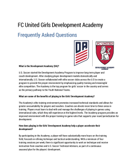 to read the FC United Girls Development Academy Frequently