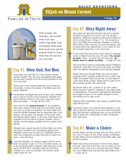 Elijah on Mount Carmel