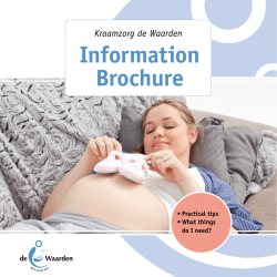 Information Brochure Kraamzorg de Waarden