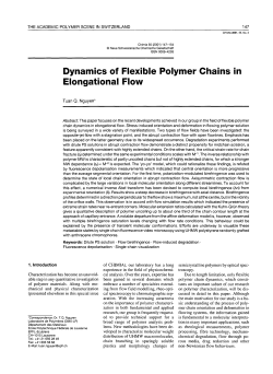 Dynamics of Flexible Polymer Chains in
