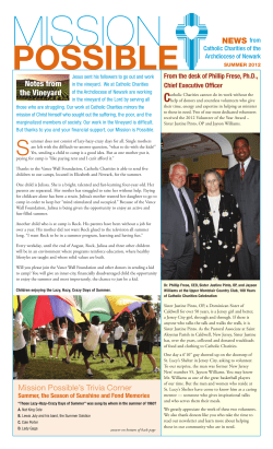 NEWS from Notes from the Vineyard Mission Possible`s Trivia Corner