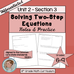 Solving Two-Step Equations 6-9