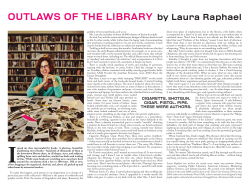 OUTLAWS OF THE LIBRARY by Laura Raphael