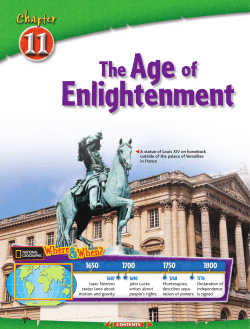 Chapter 11: The Age of Enlightenment