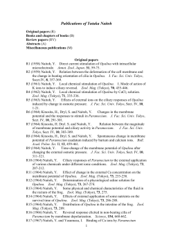 Publications of Yutaka Naitoh