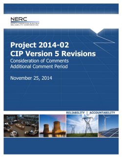 Updated Consideration of Comments