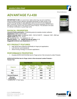 Advantage FJ-430 - Franklin Adhesives