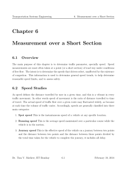 Measurement over a Short Section