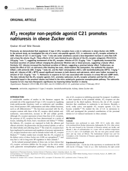 AT2 receptor non-peptide agonist C21 promotes natriuresis