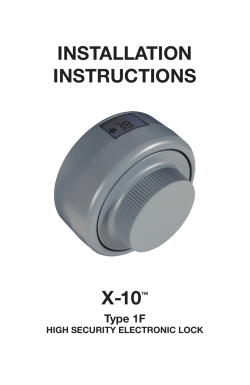 X-10 Installations Instructions