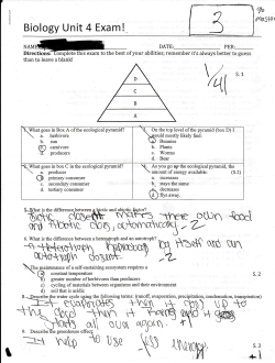 Student 1- Bio test - emcdonou