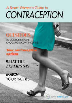 A smart woman`s guide to contraception