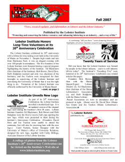 Fall 2007 Bulletin