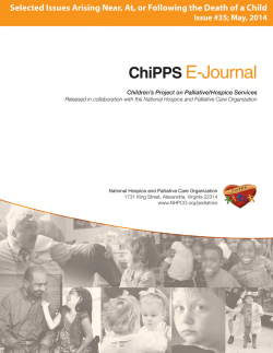 Selected Issues Arising Near, At, or Following the Death of a Child