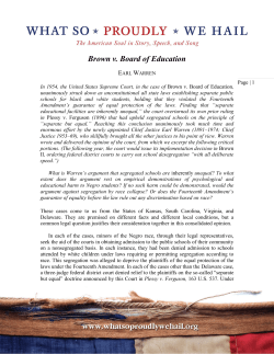 Brown v. Board of Education