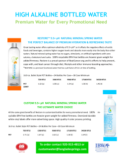 high alkaline bottled water