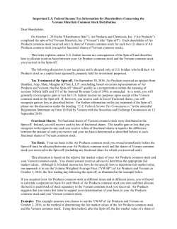 Common Stock Information - Air Products and Chemicals, Inc.