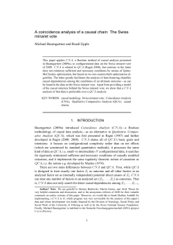 A coincidence analysis of a causal chain: The Swiss minaret vote